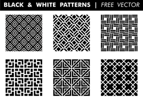 Black  White Patterns Free Vector