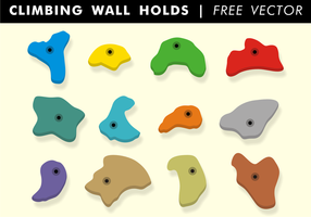 Climbing Wall Holds Free Vector