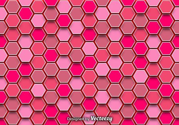 Abstract Background With Pink Hexagons