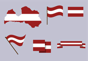 Free Latvia Map Vector