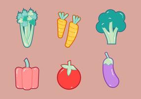 Free Celery and Vegetables Vector Graphic 1