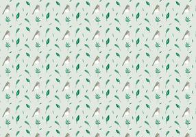 Birds Plants Pattern vector