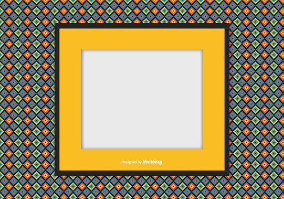 Picture frame on Colorful Background