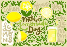 NATIONAL LEMONADE DAY Vector