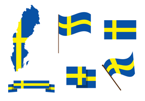 Vector libre del mapa de Suecia