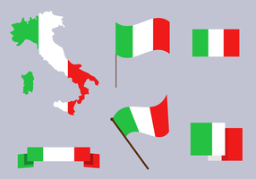 Vector mapa de Italia gratis