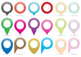 Map Pins And Pointers vector