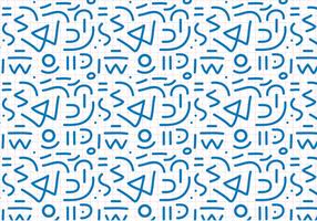 Blue Outline Abstract Pattern vector