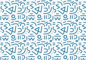 Blue Outline Abstract Pattern vector