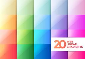 Web Linear Gradients vector