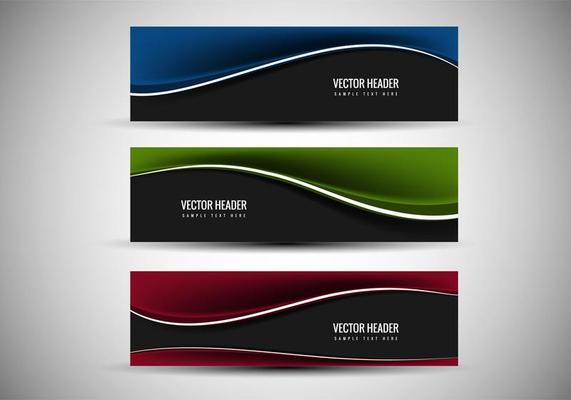 Vector Colorful header