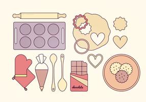 Baking Elements Vector Set