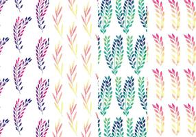 Rainbow Branch Vector Pattern Set