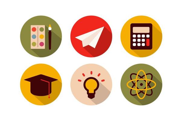 School Icons Vector