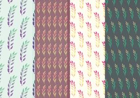 Colorful Branches Vector Pattern Set