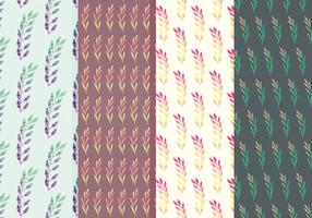 Colorful Branches Vector Pattern Set