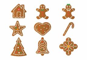 Juego de iconos Lebkuchen vector