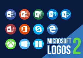 Iconos de Microsoft Nuevo logotipo de Logos 2 vector