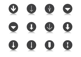 Degrade Arrow Button Vector Pack