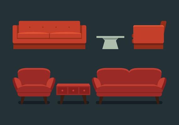 Free Living Room Vector - Download Free Vector Art, Stock Graphics & Images