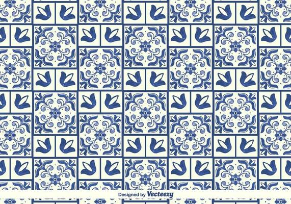 Vector Traditional Azulejos Pattern