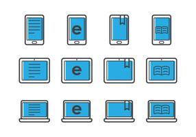 Ereader Line Icon vector