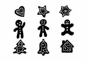 Juego de iconos Lebkuchen vector