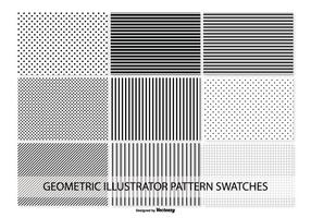 Geometric Vector Pattern Swatches