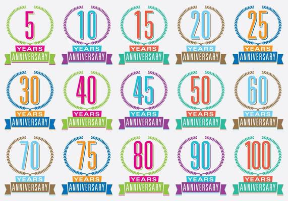 Colorful Anniversary Titles