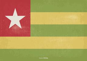 Ilustración de la bandera de Togo del vintage