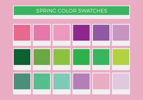 Free Spring Vector Color Swatches