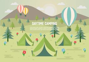 Free Daytime Vector Camping
