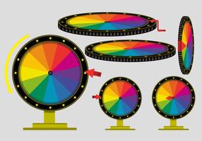 Try Your Luck Spinning Wheel Vectors