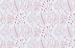 Outline Plants Pattern vector