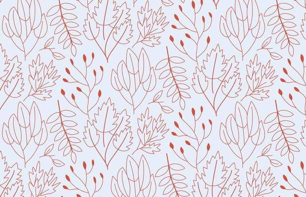 Outline Plants Pattern