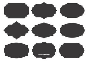 Blank Vector Label Shapes