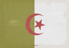 Vintage Flag of Algeria vector