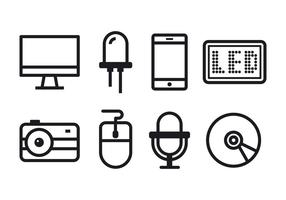 Technology Icon Set vector