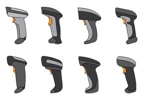 Conjunto De Vector De Barcode Scanner