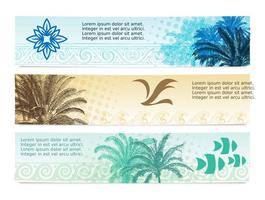 Beach Banners vector