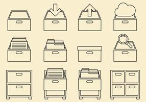 Cabinet Line Icons