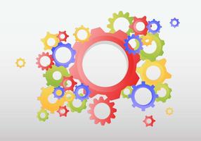 Gears Background Vector