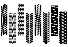 Set Of Tractor Tire Vector