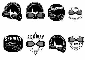 Juego de insignias Segway vector