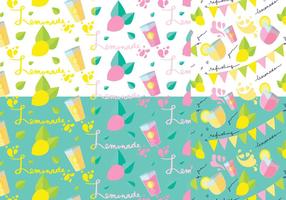 Lemonade Stand Pattern Set vector