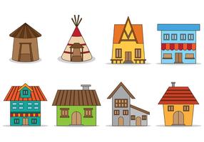 Set Of Shack Vector