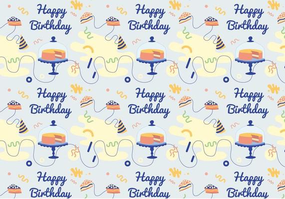 Vector Birthday Pattern
