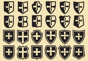 Templar Shields vector