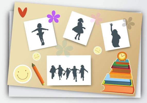 Yearbook for School with pencils book vector