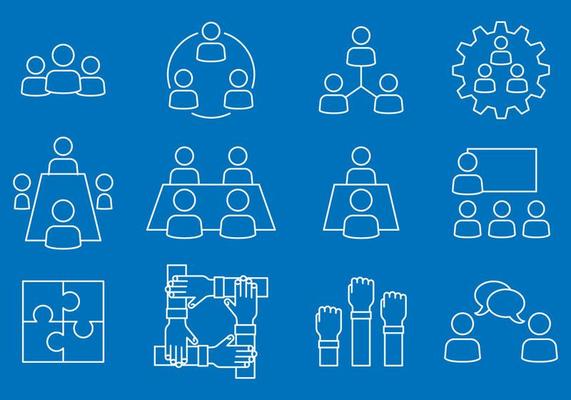 Working Together Icons